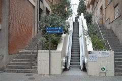 Park Guell Escalator - From Below