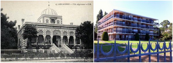 Villa Algerienne and Modern Apartment building
