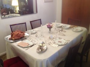 Thanksgiving Dinner - Table All Set