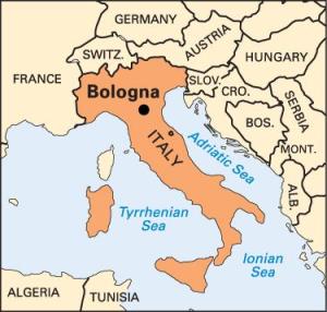 Italy Map - Bologna