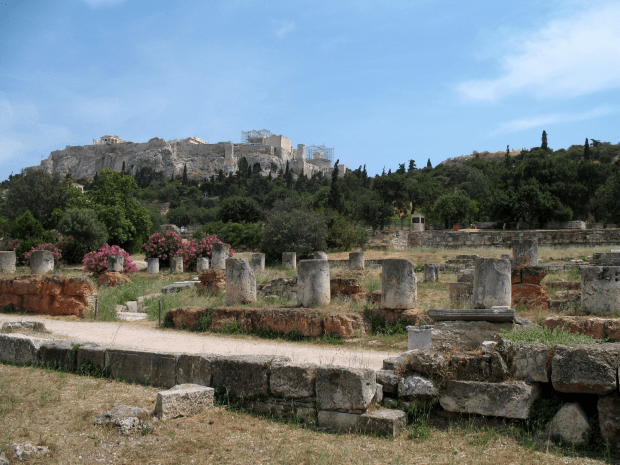 Acropolis with Ancient Agora in Foreground