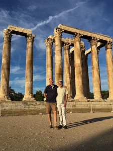 Athens - Brian &amp; Frank at Temple of Zeus