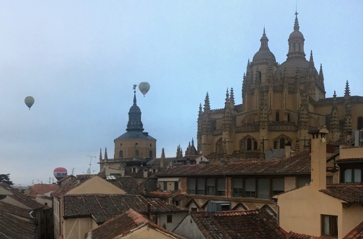 Balloons over Segovia