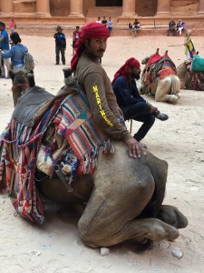Jordan - Petra - Bedouin in Marines Shirt 2