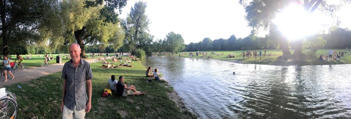 Munich's English Park on Sunday