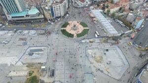 Taksim Square Aerial View