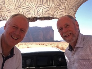 Wadi Rum - Brian &amp; Frank in Back of Pickup