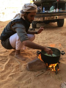Wadi Rum - Mohammed Cooks Lunch Over Fire