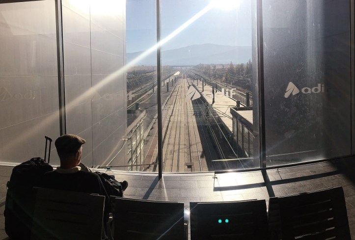 Waiting for the morrning train